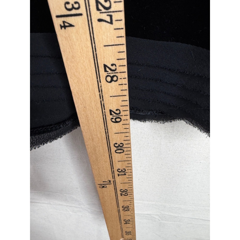BCBGMaxazria Sleeveless Velvet Detail Mini Dress size Large Black - Picture 7 of 7
